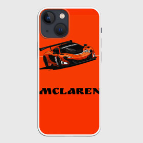 Чехол для iPhone 13 mini с принтом mclaren ,  |  | car | mclaren | макларен | машина