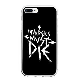 Чехол для iPhone 7Plus/8 Plus матовый с принтом Invaders must die , Силикон | Область печати: задняя сторона чехла, без боковых панелей | alternative | dj | electo | music | prodigy | альтернатива | музыка | продиджи | продижи | электроника