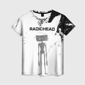 Женская футболка 3D с принтом Radiohead | Радиохед (Z) , 100% полиэфир ( синтетическое хлопкоподобное полотно) | прямой крой, круглый вырез горловины, длина до линии бедер | radiohead | thomas edward yorke | альтернативный рок | арт рок | джонни гринвуд | инди рок | колин гринвуд | том йорк | фил селуэй | эд о’брайен | экспериментальный рок | электронная музыка