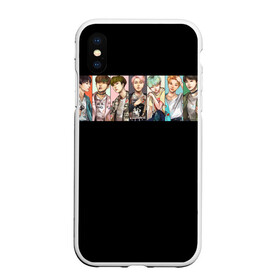Чехол для iPhone XS Max матовый с принтом BTS , Силикон | Область печати: задняя сторона чехла, без боковых панелей | bts | kim taehyung | rap monster | suga | v