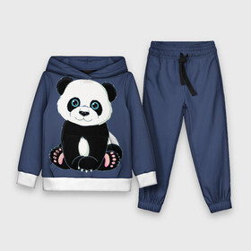 Детский костюм 3D (с толстовкой) с принтом Милая Панда (Sweet Panda) ,  |  | Тематика изображения на принте: animals | beast | panda | глаза | детям | животные | звери | лапки | милые | мульт | панда | растения | цветы | эвкалипт