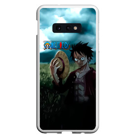 Чехол для Samsung S10E с принтом Луффи в поле. One Piece , Силикон | Область печати: задняя сторона чехла, без боковых панелей | monkey d. luffy | one piece | аниме | большой куш | ван пис | вон пис | гол д. роджер | кайдо | король пиратов | луфи | луффи | манки д. луффи | нами | нико робин | пират | портгас д. эйс | ророноа зоро | санджи