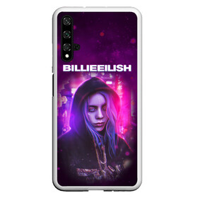 Чехол для Honor 20 с принтом BILLIE EILISH | GLITCH (Z) , Силикон | Область печати: задняя сторона чехла, без боковых панелей | be | billie | billie eilish | blohsh | ghoul | glitch | айлиш | билли | билли айлиш | бэрд | глитч | пайрат | пайрат бэрд