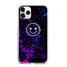 Чехол для iPhone 11 Pro матовый с принтом GLITCH SMILE | ГЛИТЧ СМАЙЛ , Силикон |  | abstraction | art | dark smile | glitch | halloween | pop art | smile | абстракция | арт | брызги | глитч | глич | краска | мода | прикольная | прикольные | смайл | смайлик | текстура | тренд | тренды | улыбка | яркие