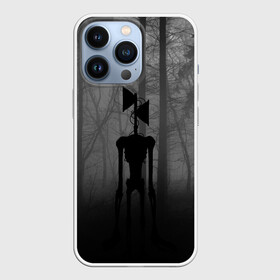 Чехол для iPhone 13 Pro с принтом Сиреноголовый Siren Head Игра ,  |  | forest | games | monster | night | siren head | детям | игры | лес | монстр | надпись | ночь | сирена | сиреноголовый | солнце | страшилка | текст | темно | туман | ужастик | хоррор