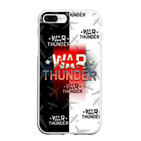 Чехол для iPhone 7Plus/8 Plus матовый с принтом WAR THUNDER / ВАР ТАНДЕР  , Силикон | Область печати: задняя сторона чехла, без боковых панелей | game | war thunder | warthunder | world of tanks | wot | вар тандер | война | вот | игры | корабли | мир танков. | онлайн игра | самолеты | танки