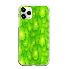 Чехол для iPhone 11 Pro матовый с принтом СЛИЗЬ / SLIME / ТЕКСТУРА , Силикон |  | pattern | slime | желе | жидкость | зеленый | мерзко. | слизь | сопли | текстура | узор