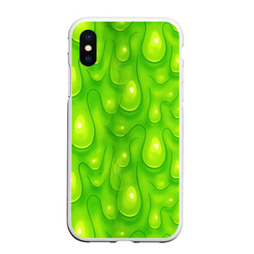 Чехол для iPhone XS Max матовый с принтом СЛИЗЬ / SLIME / ТЕКСТУРА , Силикон | Область печати: задняя сторона чехла, без боковых панелей | Тематика изображения на принте: pattern | slime | желе | жидкость | зеленый | мерзко. | слизь | сопли | текстура | узор