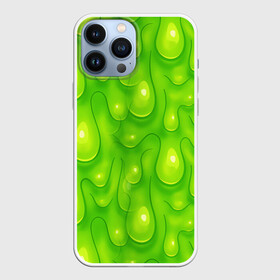 Чехол для iPhone 13 Pro Max с принтом СЛИЗЬ   SLIME   ТЕКСТУРА ,  |  | Тематика изображения на принте: pattern | slime | желе | жидкость | зеленый | мерзко. | слизь | сопли | текстура | узор