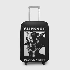 Чехол для чемодана 3D с принтом People shit , 86% полиэфир, 14% спандекс | двустороннее нанесение принта, прорези для ручек и колес | alternative | metall | music | rock | slipknot | slipnot | альтернатива | металл | музыка | рок | слипкнот | слипнот