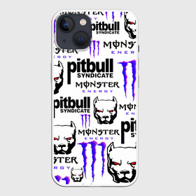 Чехол для iPhone 13 с принтом PITBULL SYNDICATE X MONSTER ,  |  | games | monster energy | pitbull syndicate | игры | питбудь синдикат | питбуль | разработчик игр | собака | энергетик. | эрик давидыч