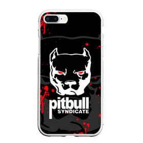 Чехол для iPhone 7Plus/8 Plus матовый с принтом PITBULL SYNDICATE / ПИТБУДЬ , Силикон | Область печати: задняя сторона чехла, без боковых панелей | Тематика изображения на принте: games. | pitbull syndicate | игры | питбудь синдикат | питбуль | разработчик игр | собака | эрик давидыч