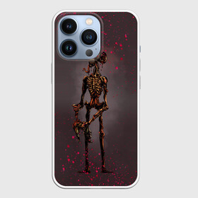 Чехол для iPhone 13 Pro с принтом Сиреноголовый Монстр Кровь ,  |  | blood | forest | games | monster | night | siren head | брызги | детям | игры | кровь | лес | монстр | надпись | ночь | пятна | сирена | сиреноголовый | солнце | страшилка | текст | темно | туман | ужастик | хоррор