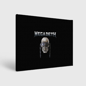 Холст прямоугольный с принтом Megadeth , 100% ПВХ |  | megadeth | rock | trash metal | мега | мегадетх | метал | рок