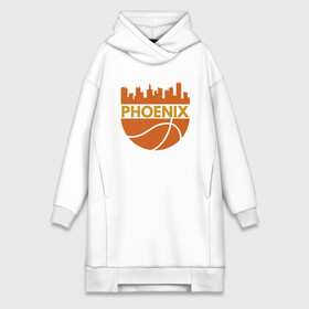 Платье-худи хлопок с принтом Phoenix ,  |  | basketball | mvp | nba | phoenix | sport | streetball | suns | аризона | баскетбол | игра | крис пол | мяч | нба | санс | спорт | стритбол | тренер | финикс | чемпион