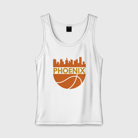 Женская майка хлопок с принтом Phoenix , 95% хлопок, 5% эластан |  | basketball | mvp | nba | phoenix | sport | streetball | suns | аризона | баскетбол | игра | крис пол | мяч | нба | санс | спорт | стритбол | тренер | финикс | чемпион