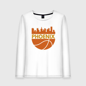 Женский лонгслив хлопок с принтом Phoenix , 100% хлопок |  | basketball | mvp | nba | phoenix | sport | streetball | suns | аризона | баскетбол | игра | крис пол | мяч | нба | санс | спорт | стритбол | тренер | финикс | чемпион