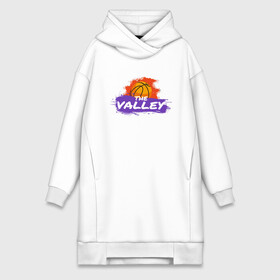 Платье-худи хлопок с принтом Suns   The Valley ,  |  | basketball | mvp | nba | phoenix | sport | streetball | suns | аризона | баскетбол | игра | крис пол | мяч | нба | санс | спорт | стритбол | тренер | финикс | чемпион