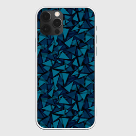 Чехол для iPhone 12 Pro Max с принтом Синий  полигональный паттерн , Силикон |  | Тематика изображения на принте: любовь | молодежный | набросок | полосатый узор | популярный | рисунок | скетч | черно белый | школа