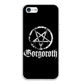 Чехол для iPhone 5/5S матовый с принтом Gorgoroth , Силикон | Область печати: задняя сторона чехла, без боковых панелей | Тематика изображения на принте: blackmetal | gorgoroth | metal | rock | блэк метал | горгоротх | группы | рок | роцк