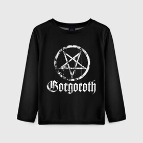 Детский лонгслив 3D с принтом Gorgoroth , 100% полиэстер | длинные рукава, круглый вырез горловины, полуприлегающий силуэт
 | blackmetal | gorgoroth | metal | rock | блэк метал | горгоротх | группы | рок | роцк