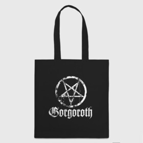 Шоппер 3D с принтом Gorgoroth , 100% полиэстер | Плотность: 200 г/м2; Размер: 34×35 см; Высота лямок: 30 см | blackmetal | gorgoroth | metal | rock | блэк метал | горгоротх | группы | рок | роцк