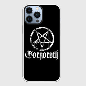 Чехол для iPhone 13 Pro Max с принтом Gorgoroth ,  |  | Тематика изображения на принте: blackmetal | gorgoroth | metal | rock | блэк метал | горгоротх | группы | рок | роцк