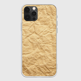 Чехол для iPhone 12 Pro Max с принтом БУМАЖНАЯ ТЕКСТУРА , Силикон |  | grey | papper | texture | бумага | картон | лист | мятая | паттерн | сгибы | серый | текстура | упаковка