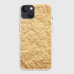 Чехол для iPhone 13 с принтом БУМАЖНАЯ ТЕКСТУРА ,  |  | grey | papper | texture | бумага | картон | лист | мятая | паттерн | сгибы | серый | текстура | упаковка
