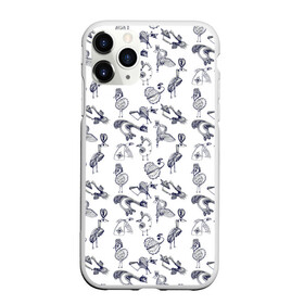 Чехол для iPhone 11 Pro Max матовый с принтом Скетч сказочные птицы , Силикон |  | Тематика изображения на принте: абстрактные птицы | набросок | птицы | рисунок | сказочные птицы | скетч | черно белый | экзотический | экзоты