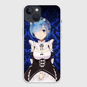 Чехол для iPhone 13 с принтом RemRam ,  |  | anime | ram | re | re zero | rem | аниме | жизнь с нуля | рам | ре зеро | рем