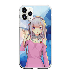 Чехол для iPhone 11 Pro матовый с принтом Emilia&Rem , Силикон |  | anime | emilia | re | re zero | rem | аниме | жизнь с нуля | ре зеро | рем | эмилия