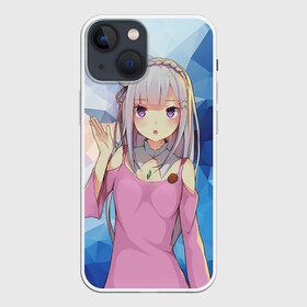 Чехол для iPhone 13 mini с принтом EmiliaRem ,  |  | anime | emilia | re | re zero | rem | аниме | жизнь с нуля | ре зеро | рем | эмилия