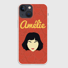 Чехол для iPhone 13 mini с принтом Амели фильм ,  |  | амели | девушка | жан пьера жёне | кино | комедия | мелодрама | одри тоту | романтика | сердечки | фильм | франция