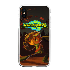 Чехол для iPhone XS Max матовый с принтом PsychoNauts 2 Распутин , Силикон | Область печати: задняя сторона чехла, без боковых панелей | Тематика изображения на принте: aquato | games | logo | nextgen | pc | playstation 5 | ps 5 | psychonauts | raz | xbox | игры | иксбокс | лого | некстген | пк | пллейстейшен 5 | пс 5 | психонавты 2 | рас