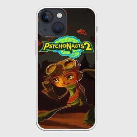 Чехол для iPhone 13 mini с принтом PsychoNauts 2 Распутин ,  |  | Тематика изображения на принте: aquato | games | logo | nextgen | pc | playstation 5 | ps 5 | psychonauts | raz | xbox | игры | иксбокс | лого | некстген | пк | пллейстейшен 5 | пс 5 | психонавты 2 | рас