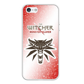 Чехол для iPhone 5/5S матовый с принтом The Witcher Monster Slayer - Noise , Силикон | Область печати: задняя сторона чехла, без боковых панелей | game | games | hunt | logo | monster | slayer | the | wild | witcher | ведьмак | дикая | игра | игры | лого | охота | охотник на монстров | шум