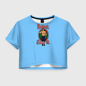 Женская футболка Crop-top 3D с принтом Respect. Earn it. Give up , 100% полиэстер | круглая горловина, длина футболки до линии талии, рукава с отворотами | john cena | restling | оранжевый | сдавайся | синий | уважение
