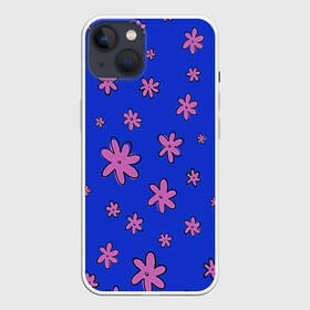 Чехол для iPhone 13 с принтом Цветочки рисованные ,  |  | fashion | flower | девушкам | детская | детям | мода | ромашки | фэшн | цветок | цветочки | цветы