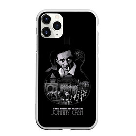 Чехол для iPhone 11 Pro матовый с принтом JOHNNY CASH , Силикон |  | black | blues | cash | dark | guitar | johnny | man | rock | usa | блюз | гитара | джони | джонни | кэш | музыка | разное | рок | сша | человек | черный