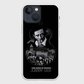 Чехол для iPhone 13 mini с принтом JOHNNY CASH ,  |  | black | blues | cash | dark | guitar | johnny | man | rock | usa | блюз | гитара | джони | джонни | кэш | музыка | разное | рок | сша | человек | черный