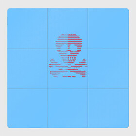 Магнитный плакат 3Х3 с принтом DDOS attack , Полимерный материал с магнитным слоем | 9 деталей размером 9*9 см | anonymous | blue screen of death | анонимусы | атака | дудос | красный | мем | синий | череп