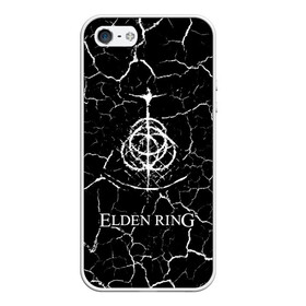 Чехол для iPhone 5/5S матовый с принтом Elden Ring - Cracks , Силикон | Область печати: задняя сторона чехла, без боковых панелей | action | elden | game | games | playstation | ring | rpg | игра | игры | мрамор | плейстейшн | ринг | рпг | трещины | экшн | элден