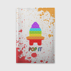 Обложка для автодокументов с принтом Pop It - Rocket - Paint , натуральная кожа |  размер 19,9*13 см; внутри 4 больших “конверта” для документов и один маленький отдел — туда идеально встанут права | Тематика изображения на принте: 2021 | anti | dimple | fidget | paint | pop it | popit | rocket | simple | simpledimple | stress | trend | trends | анти | брызги | димпл | краска | поп ит | симпл | стресс | тренд | тренды | фиджет