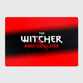 Магнитный плакат 3Х2 с принтом The Witcher Monster Slayer - Gradient , Полимерный материал с магнитным слоем | 6 деталей размером 9*9 см | game | games | hunt | logo | monster | slayer | the | wild | witcher | ведьмак | градиент | дикая | игра | игры | лого | охота | охотник на монстров