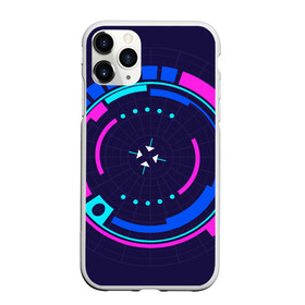 Чехол для iPhone 11 Pro Max матовый с принтом Розовый Синий Киберпанк , Силикон |  | Тематика изображения на принте: жанр | научный | фантастика | фантастический | цифровые технологии