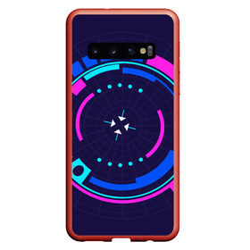 Чехол для Samsung Galaxy S10 с принтом Розовый Синий Киберпанк , Силикон | Область печати: задняя сторона чехла, без боковых панелей | жанр | научный | фантастика | фантастический | цифровые технологии