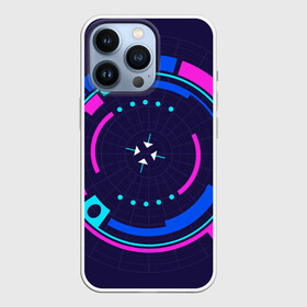 Чехол для iPhone 13 Pro с принтом Розовый Синий Киберпанк ,  |  | жанр | научный | фантастика | фантастический | цифровые технологии