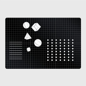 Магнитный плакат 3Х2 с принтом Черно-белые фигуры 3D , Полимерный материал с магнитным слоем | 6 деталей размером 9*9 см | геометрический | красочный | мода.3d | стиль | структура | текстура | ткань | узор | фон | цвет