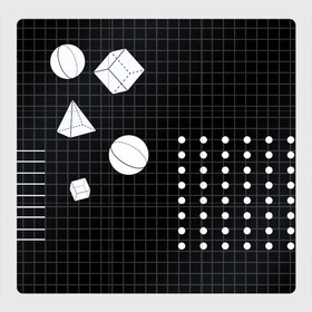 Магнитный плакат 3Х3 с принтом Черно-белые фигуры 3D , Полимерный материал с магнитным слоем | 9 деталей размером 9*9 см | геометрический | красочный | мода.3d | стиль | структура | текстура | ткань | узор | фон | цвет